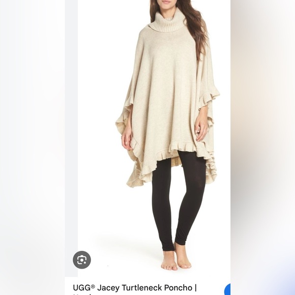 UGG Jackets & Blazers - 🆕 UGG Women's Jacey Wool Blend Turtleneck Poncho NWT